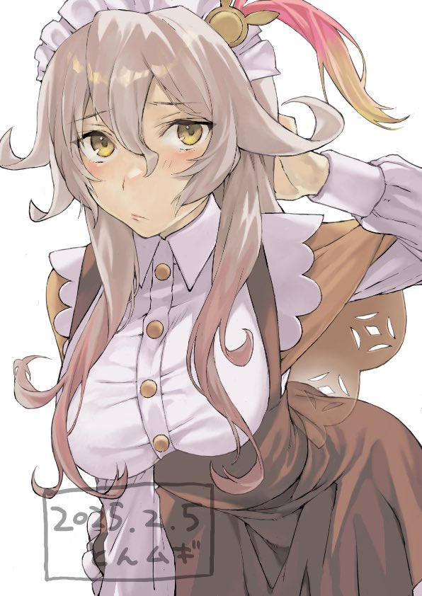 符文工房、符文工厂5、elsje (rune factory) 1名女孩 围裙 乳房 棕色围裙 闭嘴