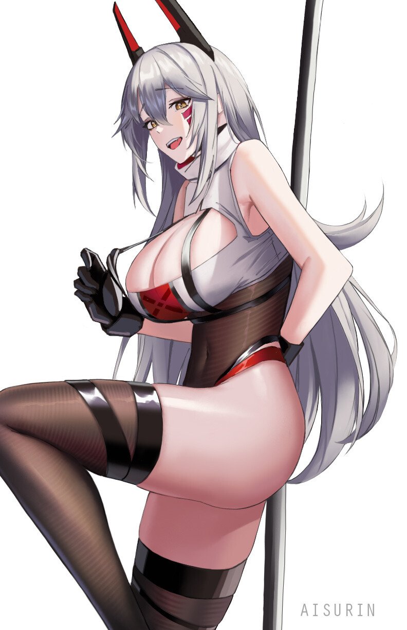 VShojo、Zentreya、Zentreya (赛博格) 1名女孩 发型长度变动 (更长) 黑色连体衣 黑色手套 黑色过膝袜