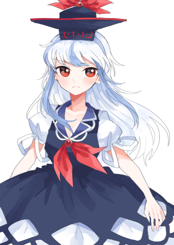 东方Project、上白泽慧音 1名女孩 蓝色连衣裙 蓝帽子 连衣裙 帽子