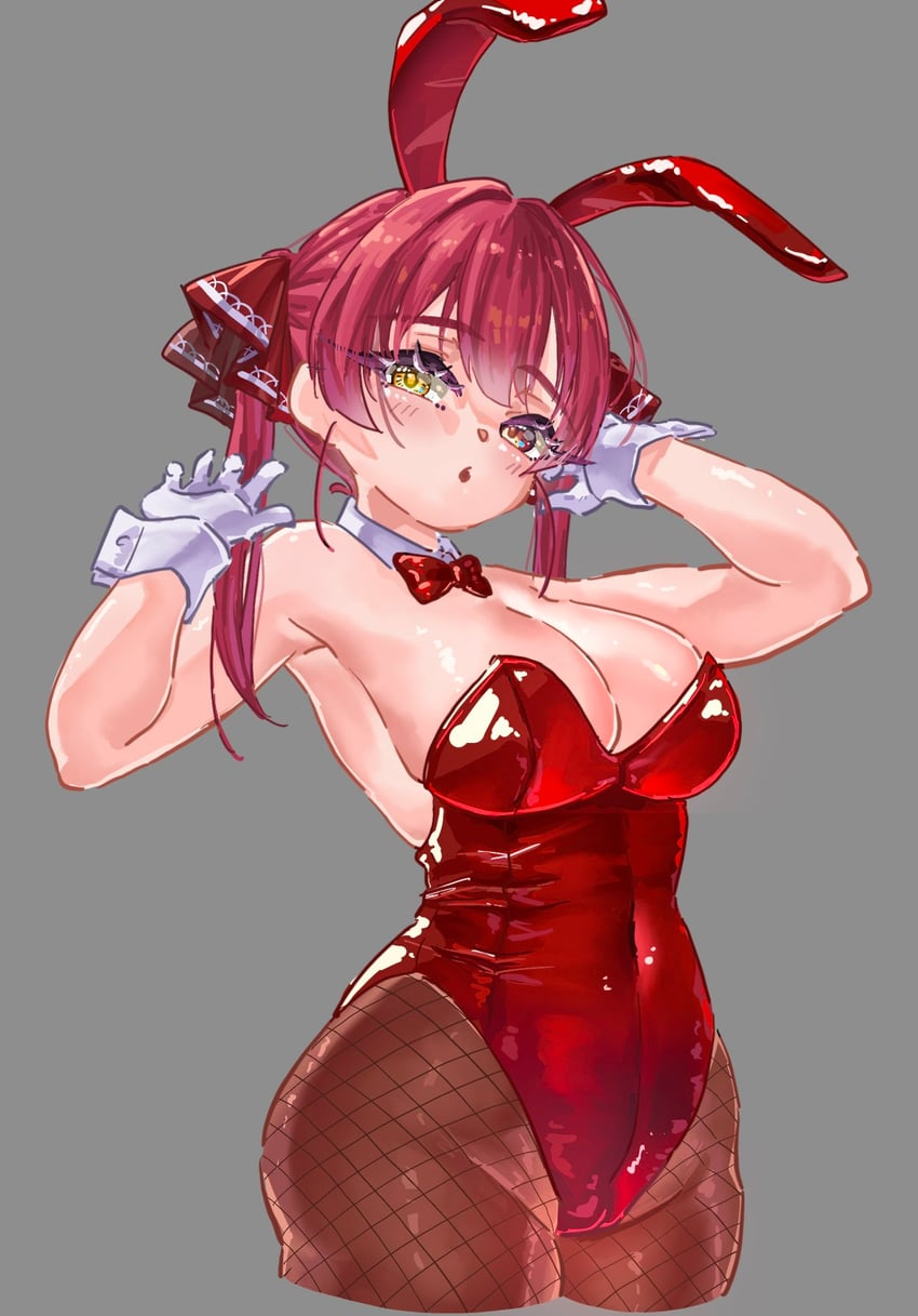 Hololive、宝钟玛琳 1名女孩 替换服装 兽耳 露肩 乳房