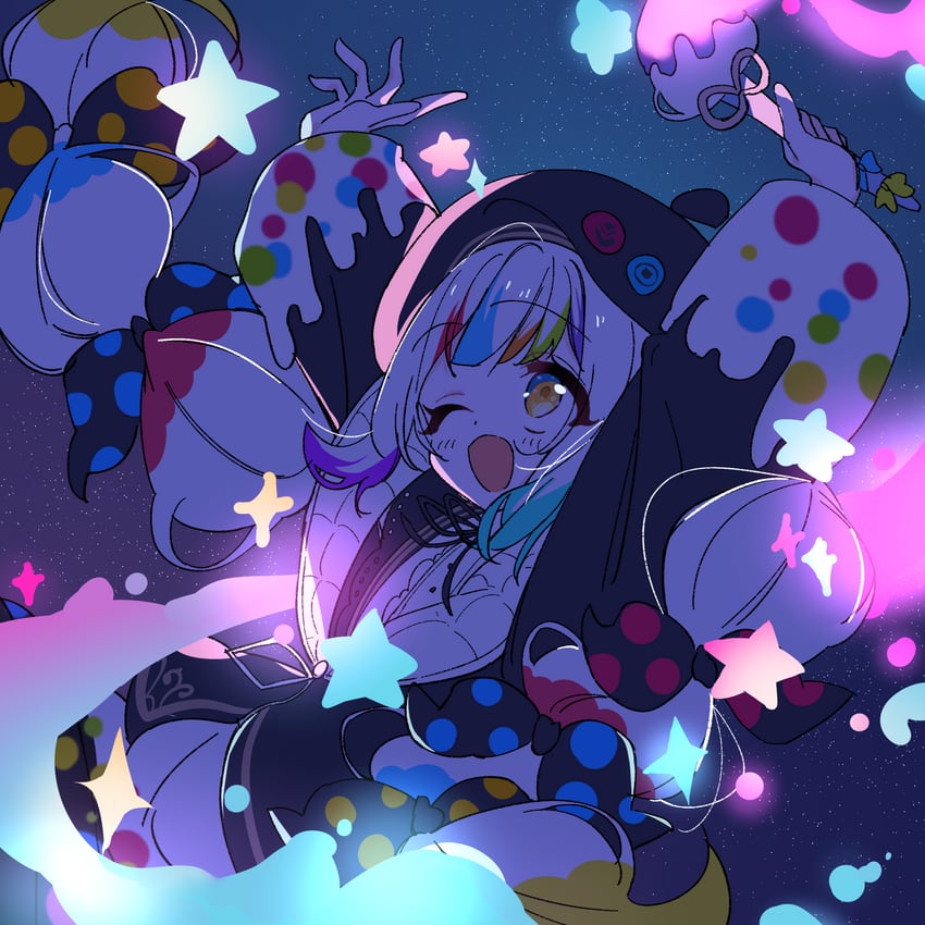 魔法少女的小镇审判、城崎露亚 1名女孩 :D 微笑 画家 贝雷帽