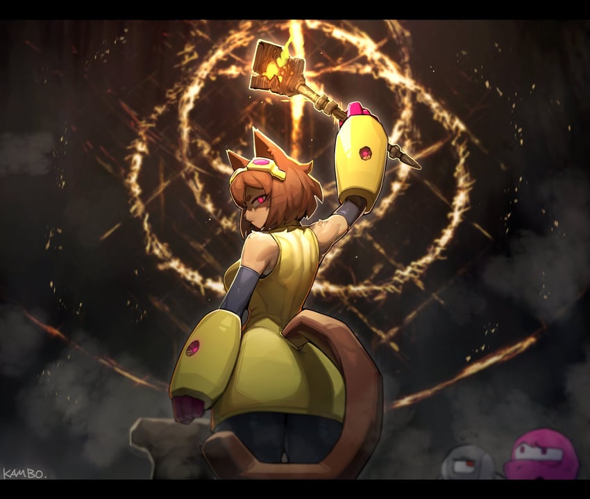 艾尔登法环、Gameoverse、Gobbles (GameOverse) 1名女孩 兽耳 作者名 屁股 乳房