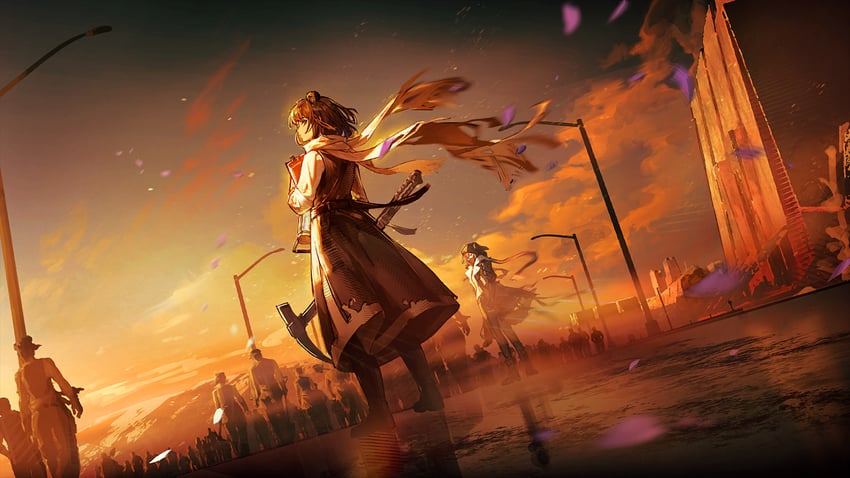 明日方舟、弑君者 (明日方舟)、milana (arknights) 2名女孩 兽耳 熊耳 熊娘 书