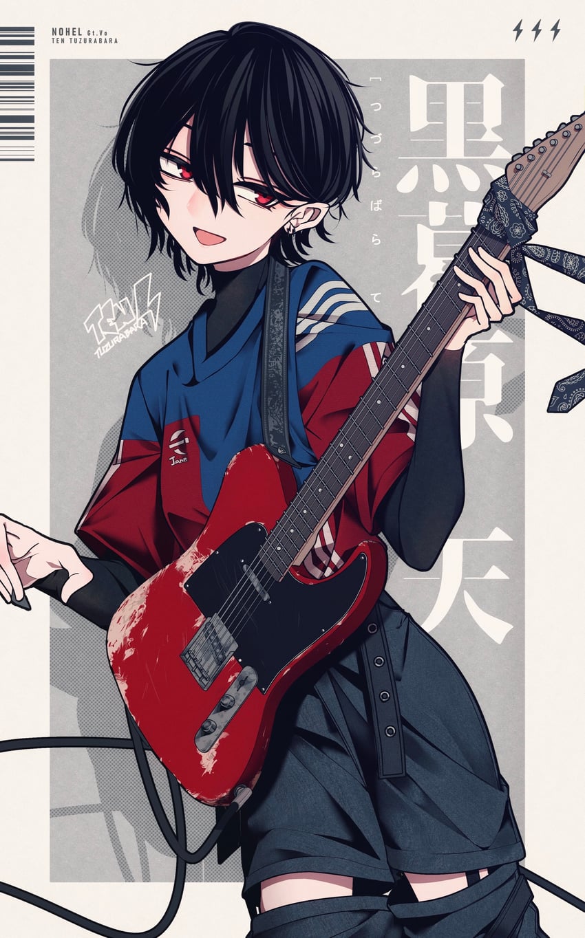 二次元插画 1名女孩 :D 头巾 腰带 电缆