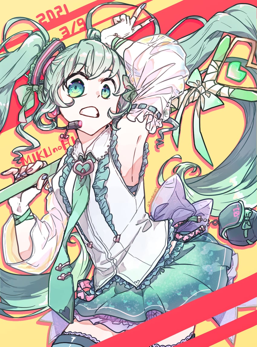 VOCALOID、初音未来 1名女孩 2021年 39 腋下 包