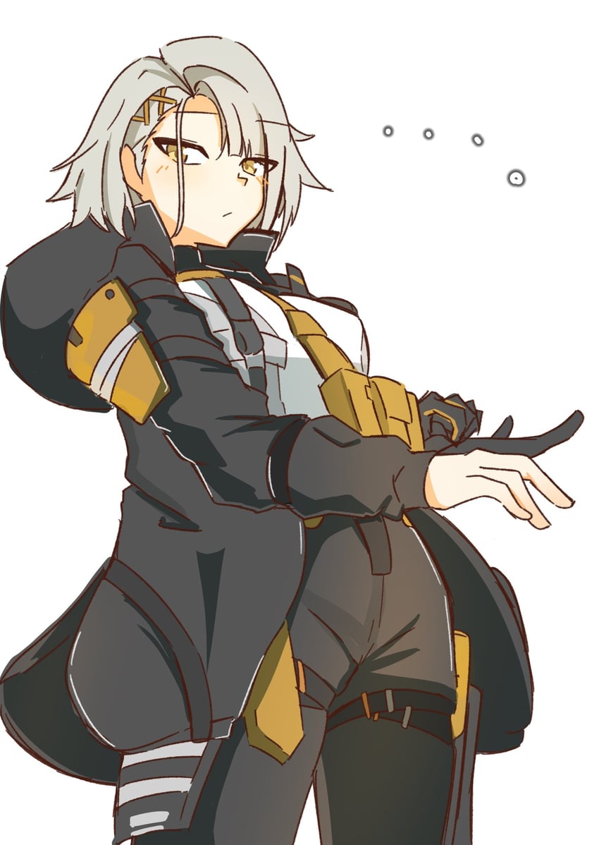 少女前线、少女前线2：追放、Vector (少女前线) ... 1名女孩 黑色手套 黑色夹克 黑裤子