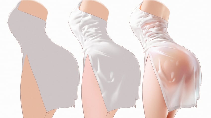 原创 1名女孩 连衣裙 无胸罩 没穿内裤 透视装