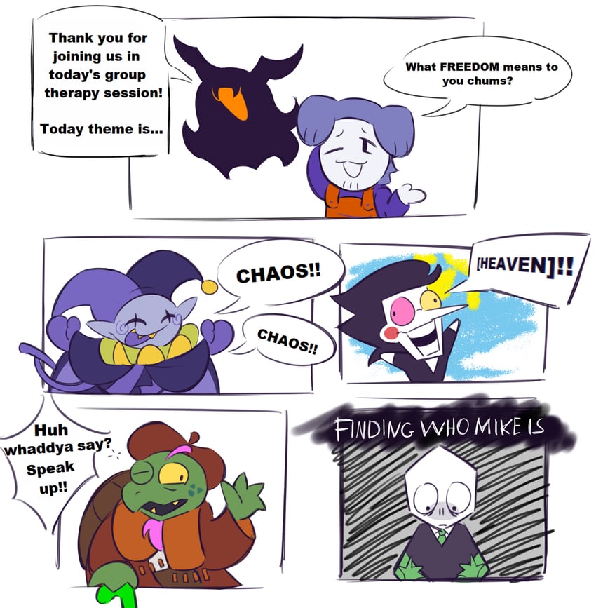三角符文、Undertale/Deltarune、埃拉姆（三角符文） 1个其他角色 5个男孩 :D 微笑 微笑