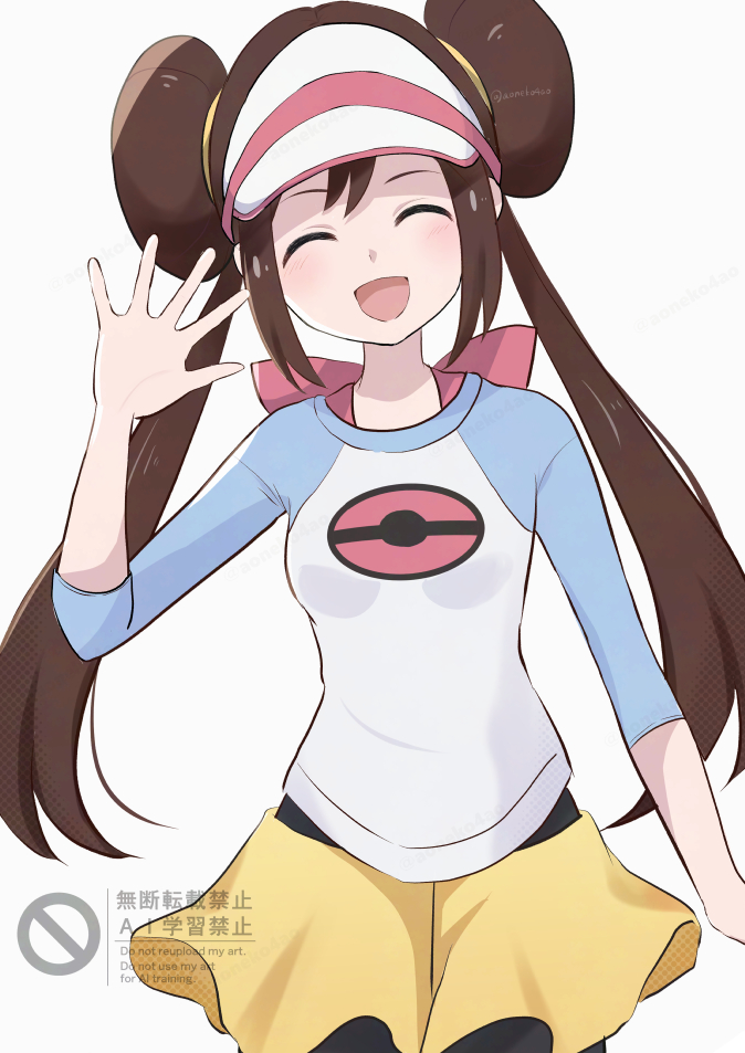 宝可梦、宝可梦 黑2/白2、鸣依 (宝可梦) 1名女孩 :D 黑色连裤袜 乳房 棕发