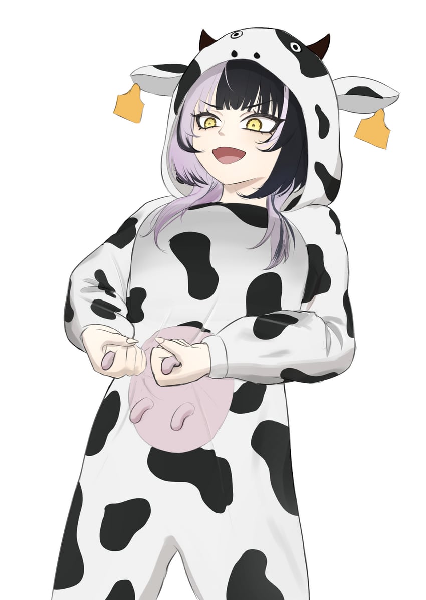 Hololive、Hololive英语、诗织·诺维拉 1名女孩 :D 黑发 角色扮演 手持