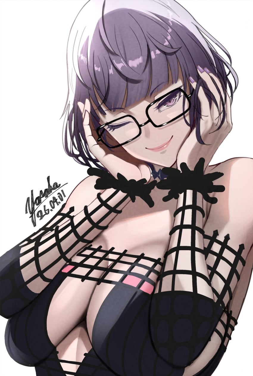 Fate/Grand Order、Fate系列、雅克·德·莫莱 (Foreigner) (Fate) 1名女孩 作者名 露肩 黑色连衣裙 乳房