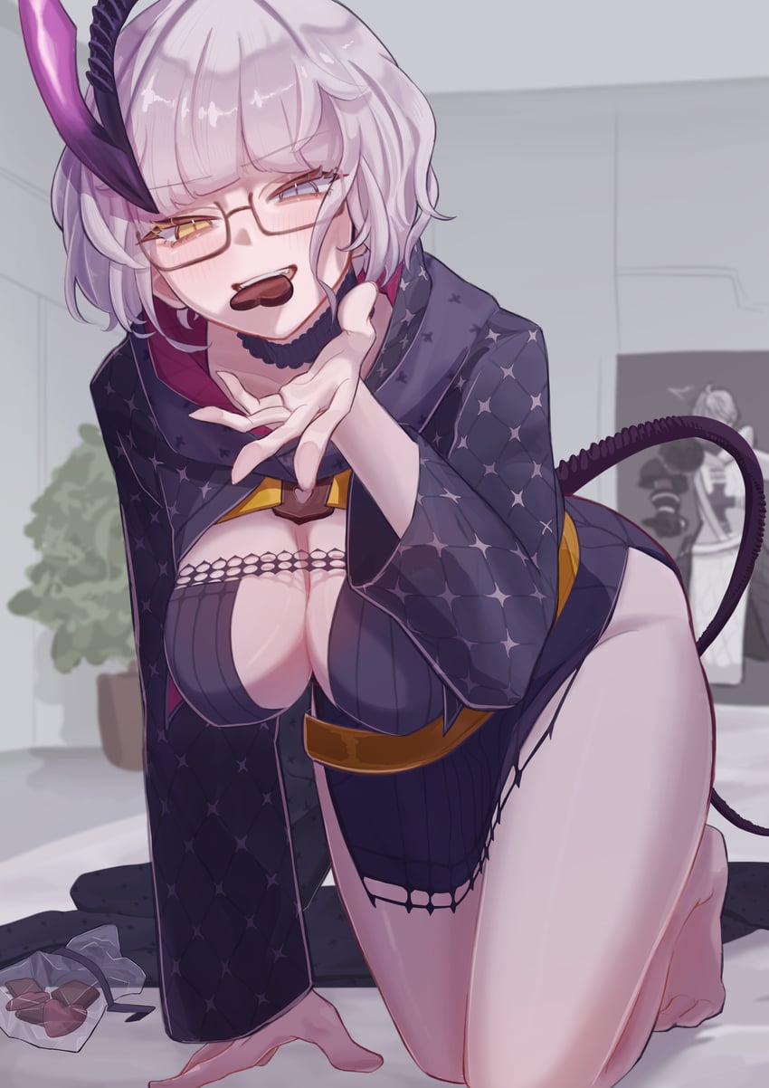 Fate/Grand Order、Fate系列、雅克·德·莫莱 (Foreigner) (Fate) 1名男孩 1名女孩 黑色连衣裙 黑色夹克 蓝眼