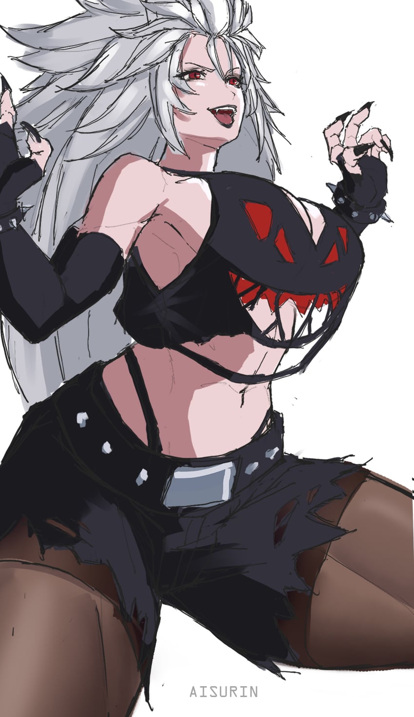 VShojo、Zentreya、Zentreya (狼人) 1名女孩 兽耳 黑色手套 黑唇 黑色指甲