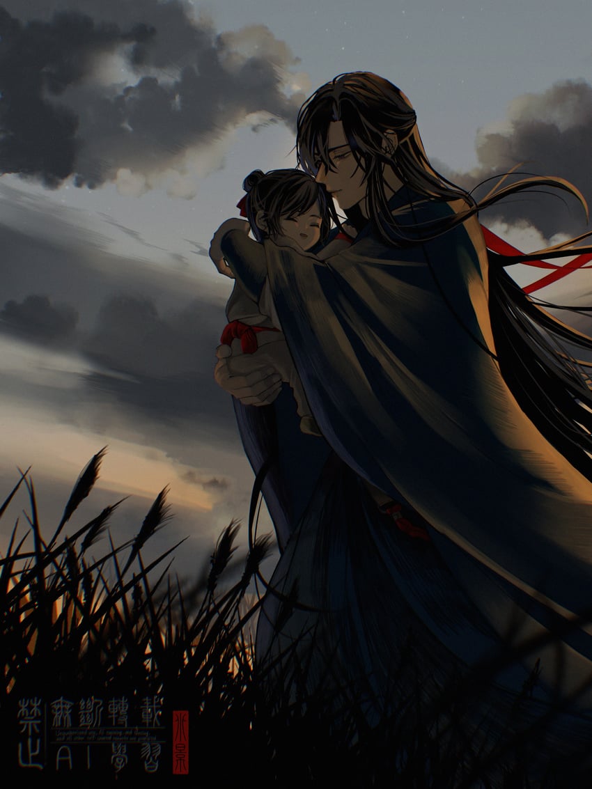 魔道祖师、蓝思追、蓝思追 (年少) 2个男孩 养父母与养子女 幼化 作者名 黑发