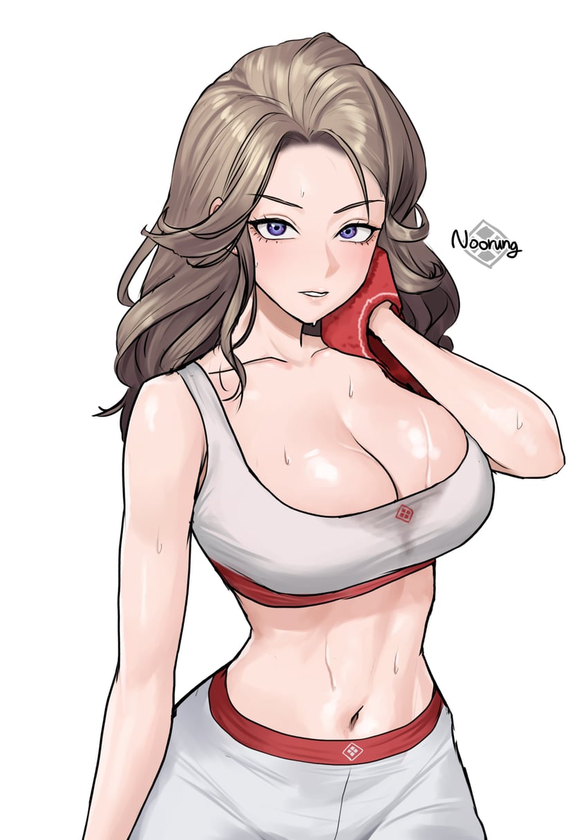 胜利女神：妮姬、英格丽 (妮姬) 1名女孩 蓝眼 乳房 棕发 手持