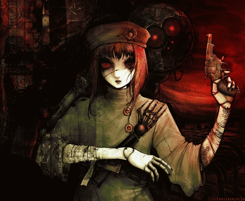 原创、roach (crimescenepartz)、scarab (crimescenepartz) 2名女孩 抱胸 搂着他人的腰 手臂纹身 包扎的手臂