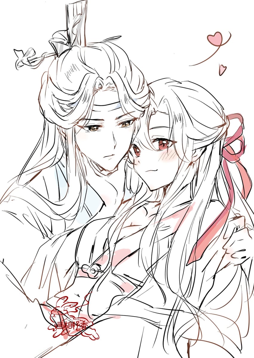 魔道祖师、蓝忘机、魏无羡 1名男孩 1名女孩 作者名 脸红 乳房
