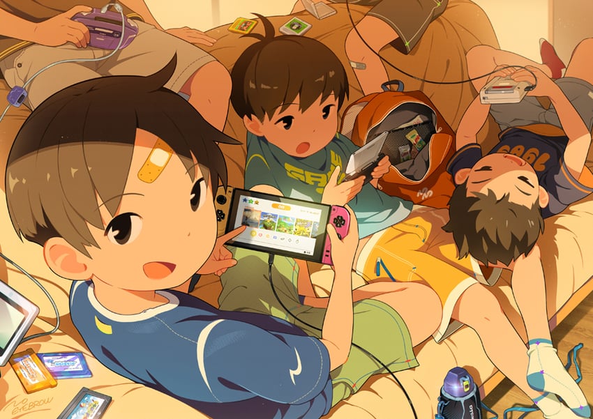 原创 5个男孩 作者名 创可贴 头上的创可贴 膝盖上的创可贴