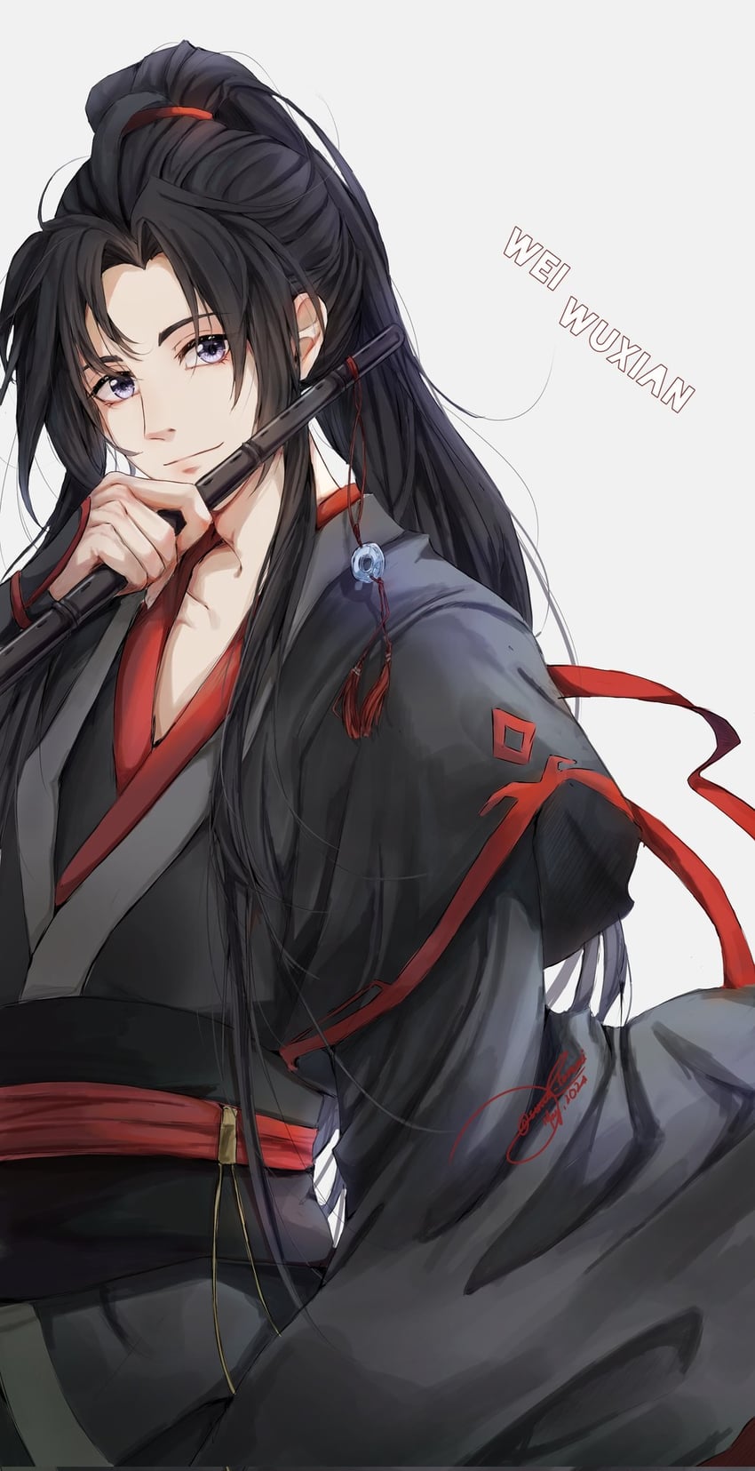 魔道祖师、魏无羡 1名男孩 呆毛 作者名 美少年 黑发
