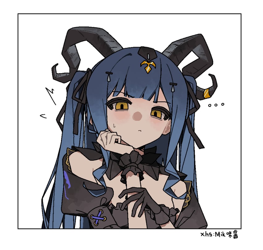 明日方舟、BanG Dream!、Bang Dream! It's MyGO!!!!! ... 1名女孩 :< 黑色连衣裙 黑色手套