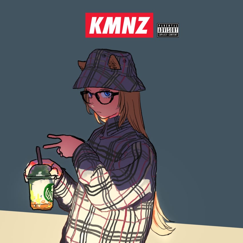 KMNZ、Lita (KMNZ) 1名女孩 兽耳 黑框眼镜 金发 蓝眼