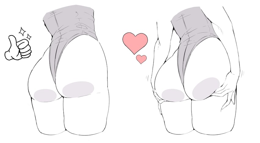 原创 1名女孩 1个其他角色 屁股 臀部特写 托臀
