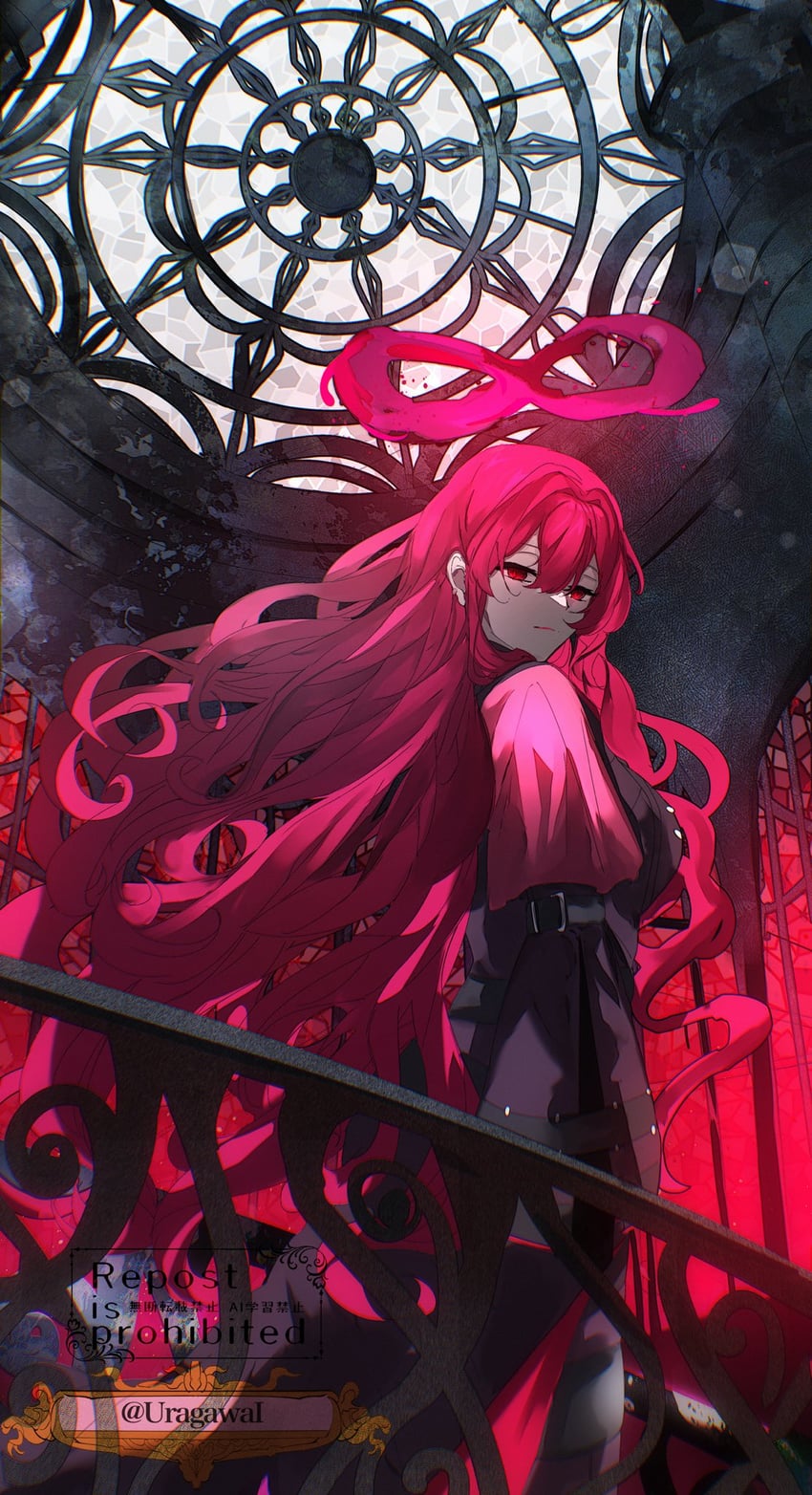 游戏王、驱魔姐妹·卡尔玛艾尔、驱魔修女·玛尔法 1名女孩 作者名 闭嘴 牛仔镜头 丰满