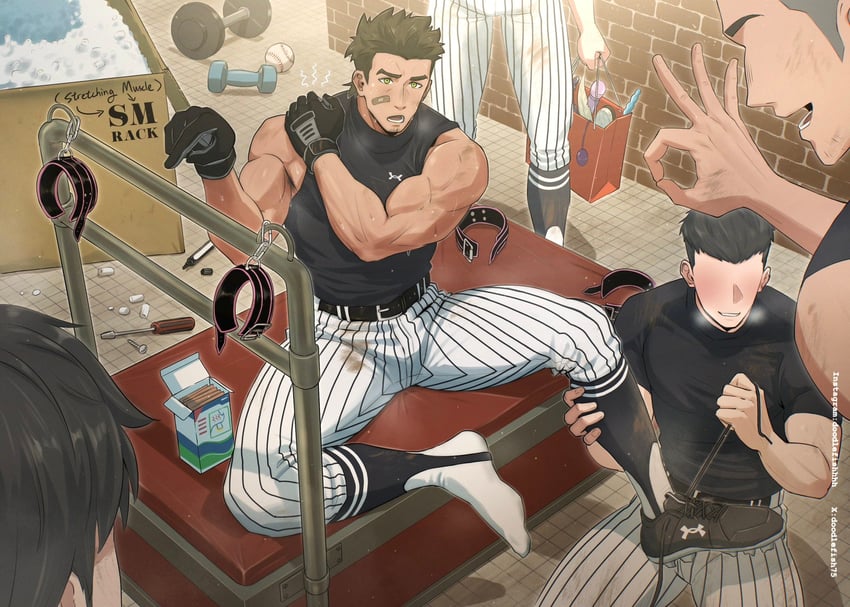 原创 5个男孩 腋毛 腋毛微露 包 球