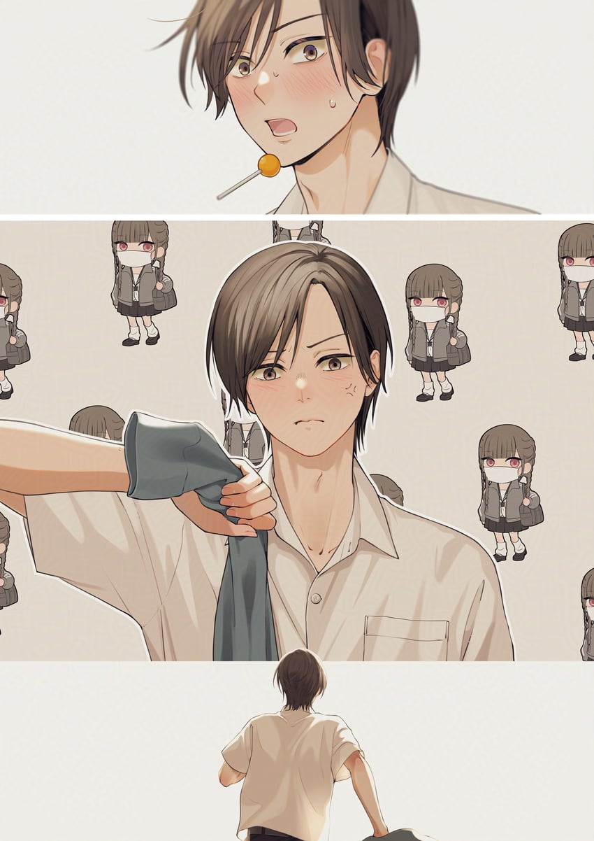 原创 1名男孩 1名女孩 青筋 棕发 糖果