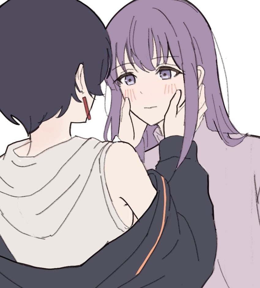 神稻牡丹：醉态如百合之花、张君兰、郡上奏 2名女孩 黑发 黑色夹克 脸红 耳环