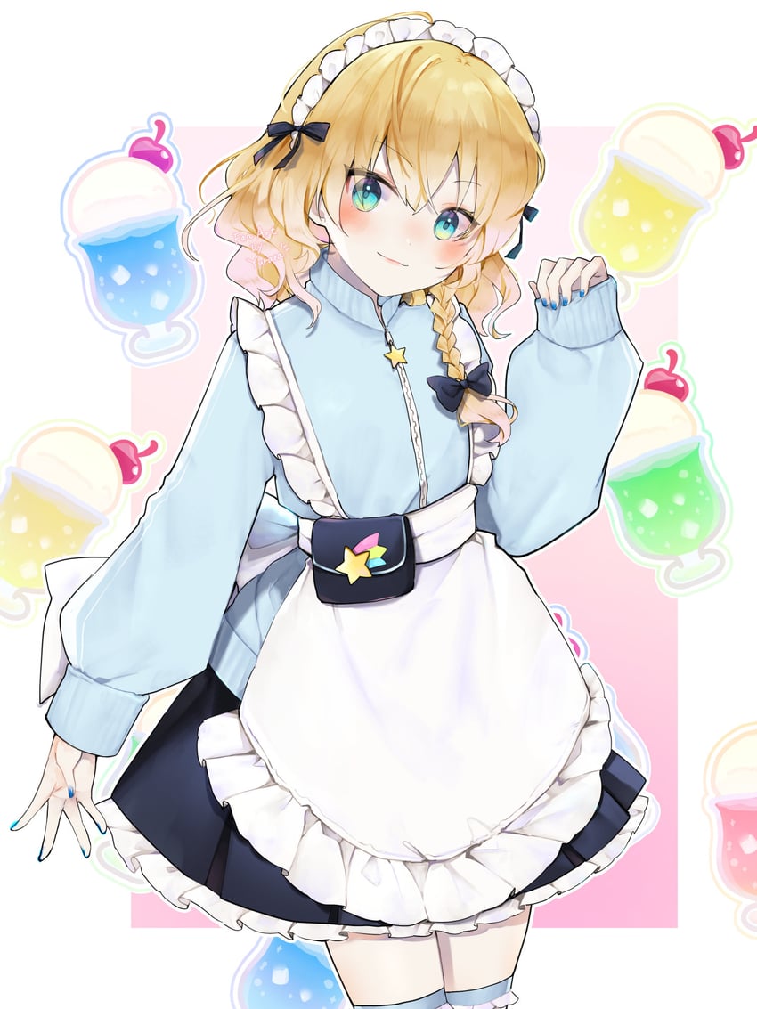 东方Project、雾雨魔理沙 1名女孩 替换服装 围裙 后背蝴蝶结 黑色蝴蝶结