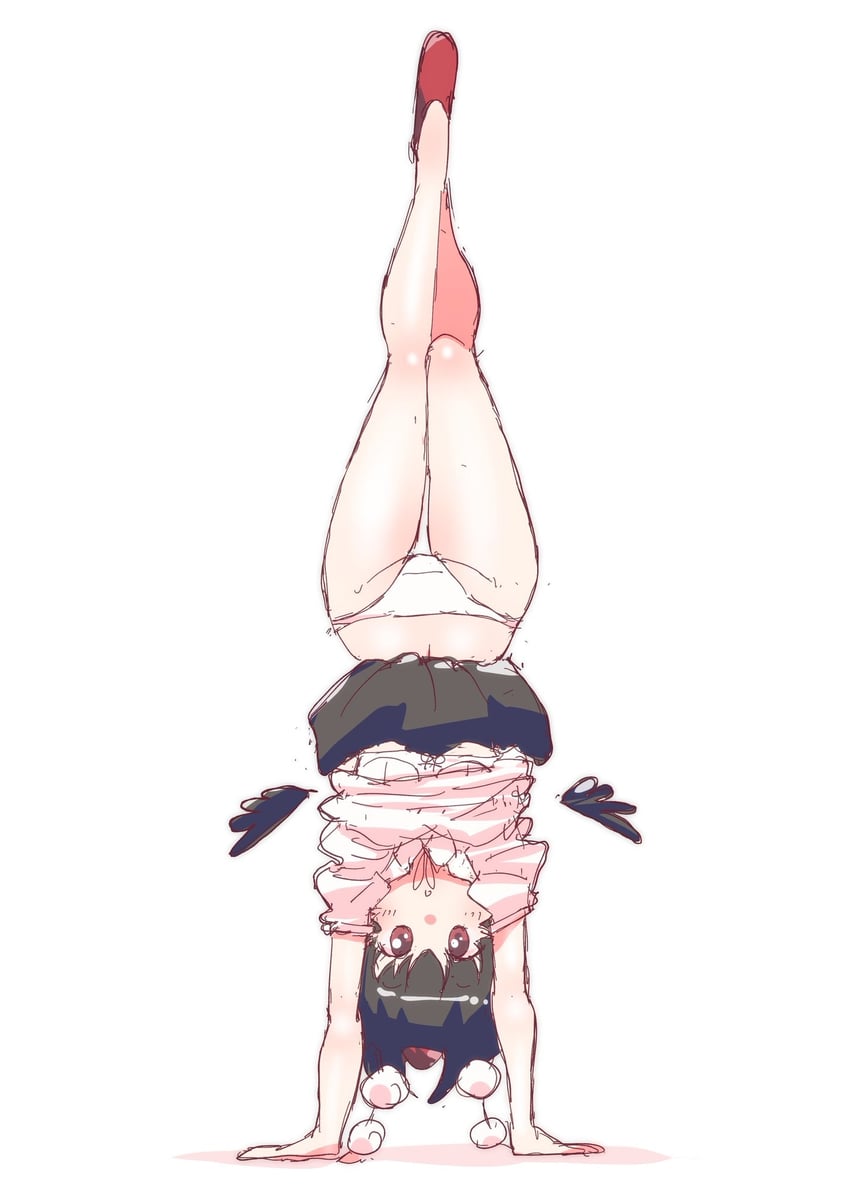 东方Project、射命丸文 1名女孩 鸟娘 黑发 黑色裙子 黑色翅膀