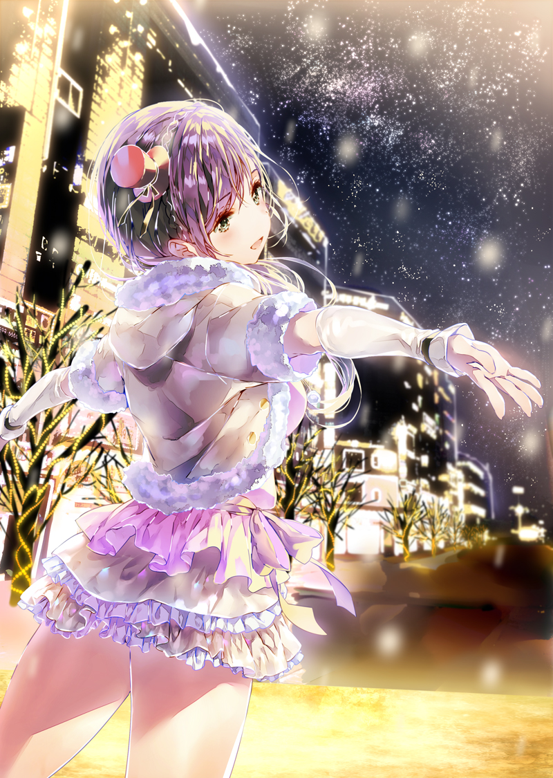 Love Live!、Love Live! 学园偶像祭、Snow Halation 1名女孩 水色瞳 脸红 牛仔镜头 露肩袖