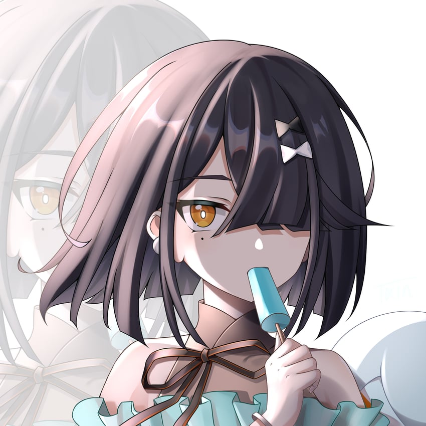 Fate/Grand Order、Fate系列、徐福（Fate） 1名女孩 露肩 比基尼 蓝色比基尼 棕发