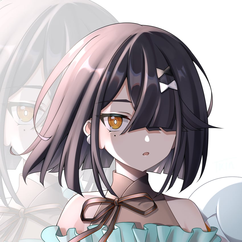 Fate/Grand Order、Fate系列、徐福（Fate） 1名女孩 露肩 比基尼 蓝色比基尼 棕发