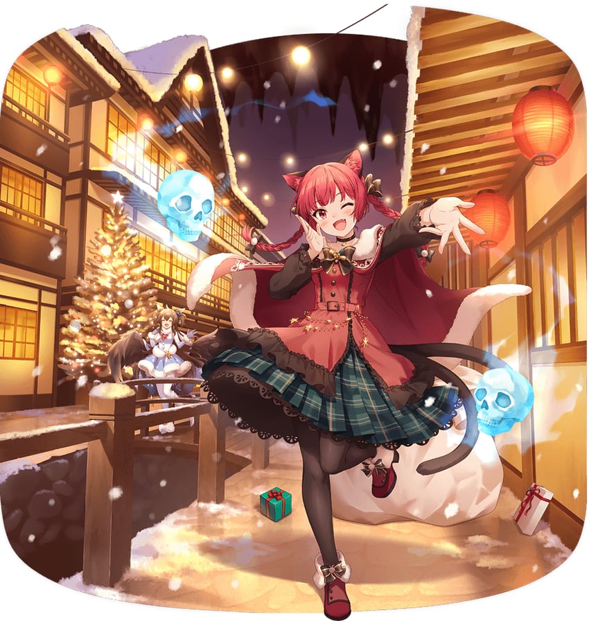 东方Project、东方阿尔卡迪亚记录、火焰猫燐 2名女孩 :D 微笑 替换服装 兽耳毛