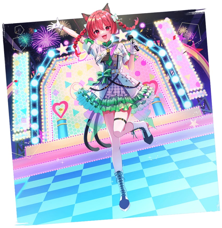 东方Project、东方阿尔卡迪亚记录、火焰猫燐 1名女孩 :D 烟花 替换服装 兽耳毛