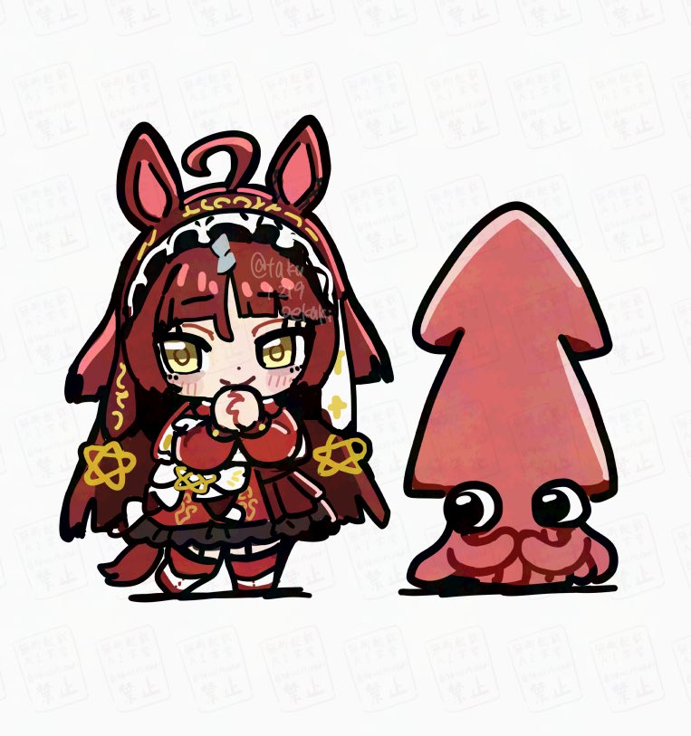 赛马娘、红色欲望 (神衣) (赛马娘)、红色欲望 (赛马娘) 1名女孩 呆毛 兽耳 齐刘海 齐发尾