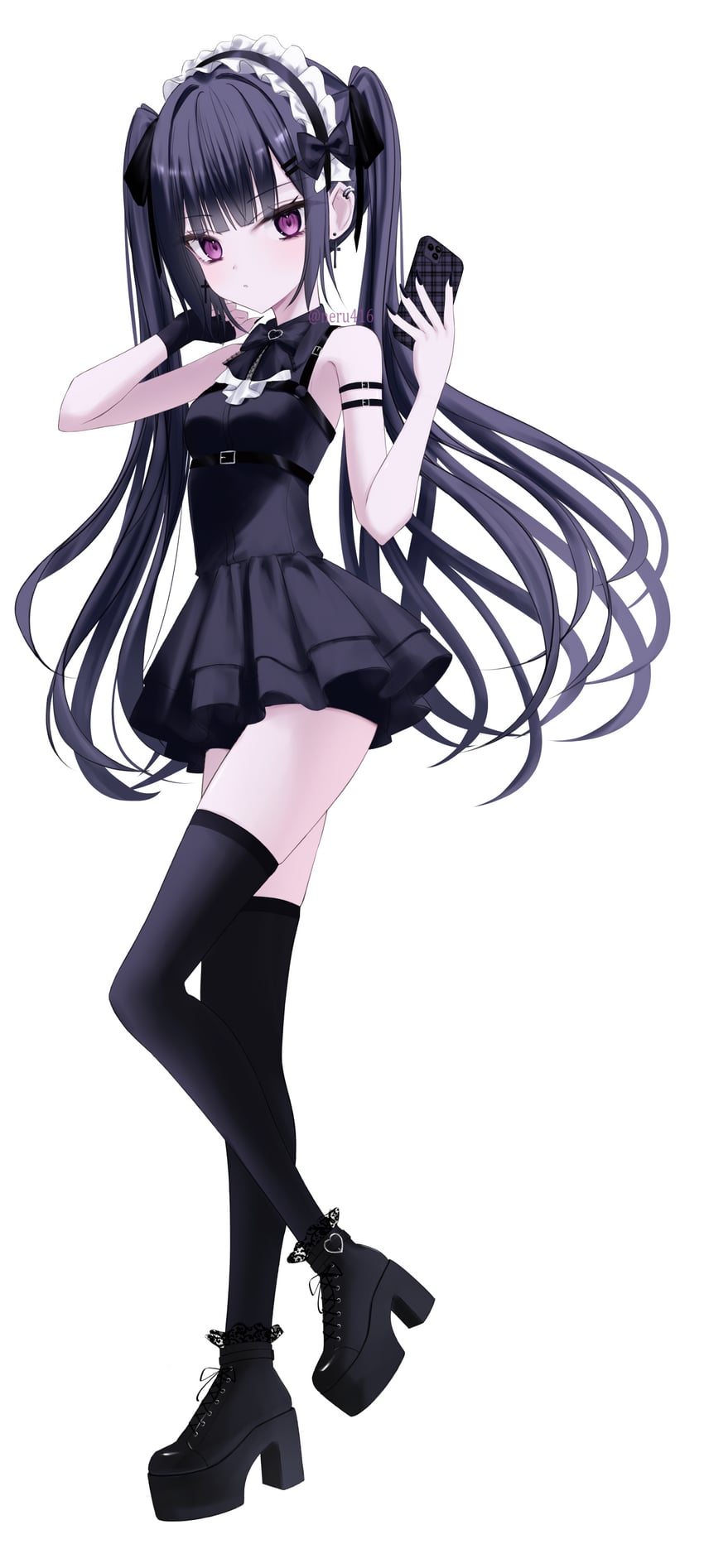 原创 1名女孩 臂带 作者名 腰带 黑色皮带