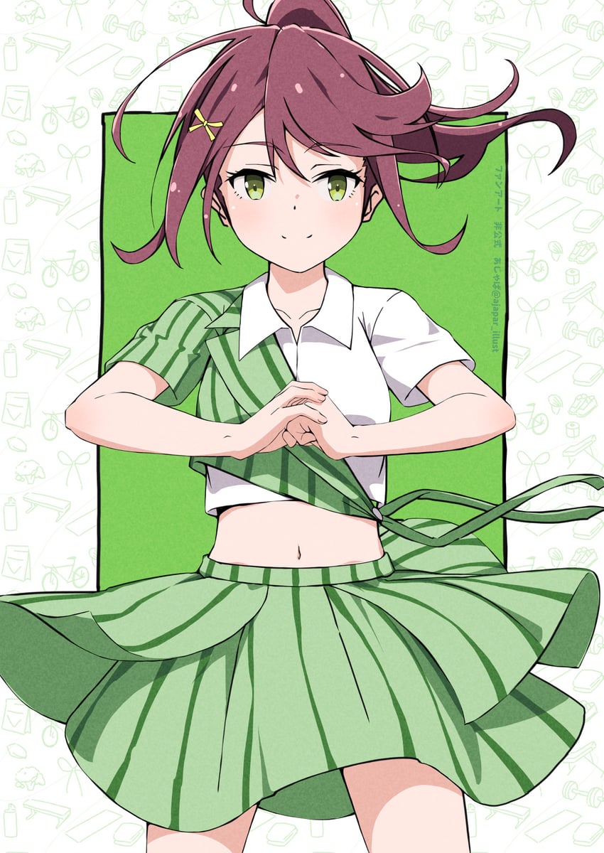 高潮Live! LoveLive! 蓝鸟、Love Live!、后藤晃 1名女孩 作者名 边框 棕发 闭嘴