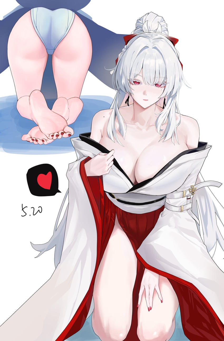 鸣潮、灯灯 (鸣潮) 1名女孩 屁股 乳房 闭嘴 服装镂空