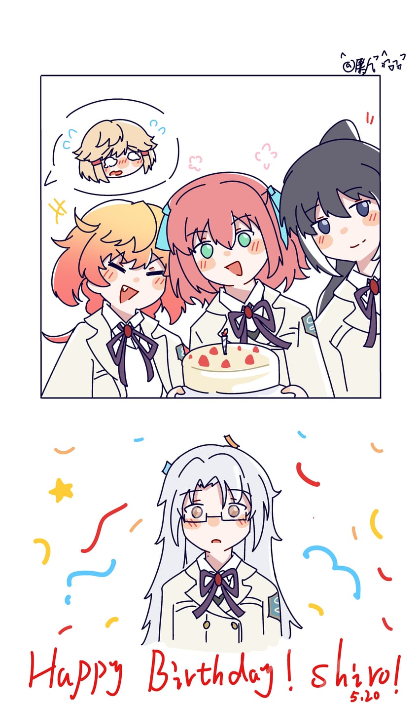 少女☆歌剧 Revue Starlight、少女歌剧 Revue Starlight Re LIVE、小鸠良子 +++ 5名女孩 无语 手放在身体两侧 作者名