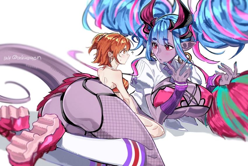 Fate/Grand Order、Fate系列、藤丸立香 (女性) 2名女孩 呆毛 屁股 比基尼 蓝发