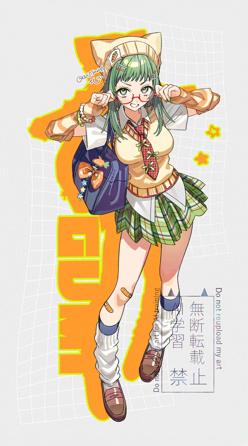VOCALOID、GUMI 1名女孩 护臂 包 包包挂饰 创可贴