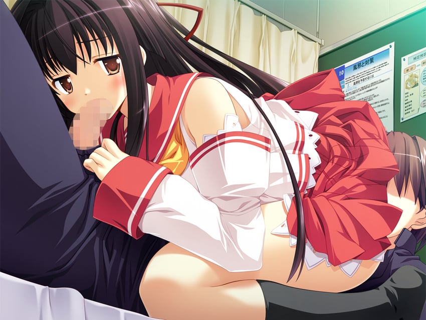 Circus (工作室)、RPG学园、柊茉莉 (RPG学园) 1名男孩 1名女孩 69式 床 黑发