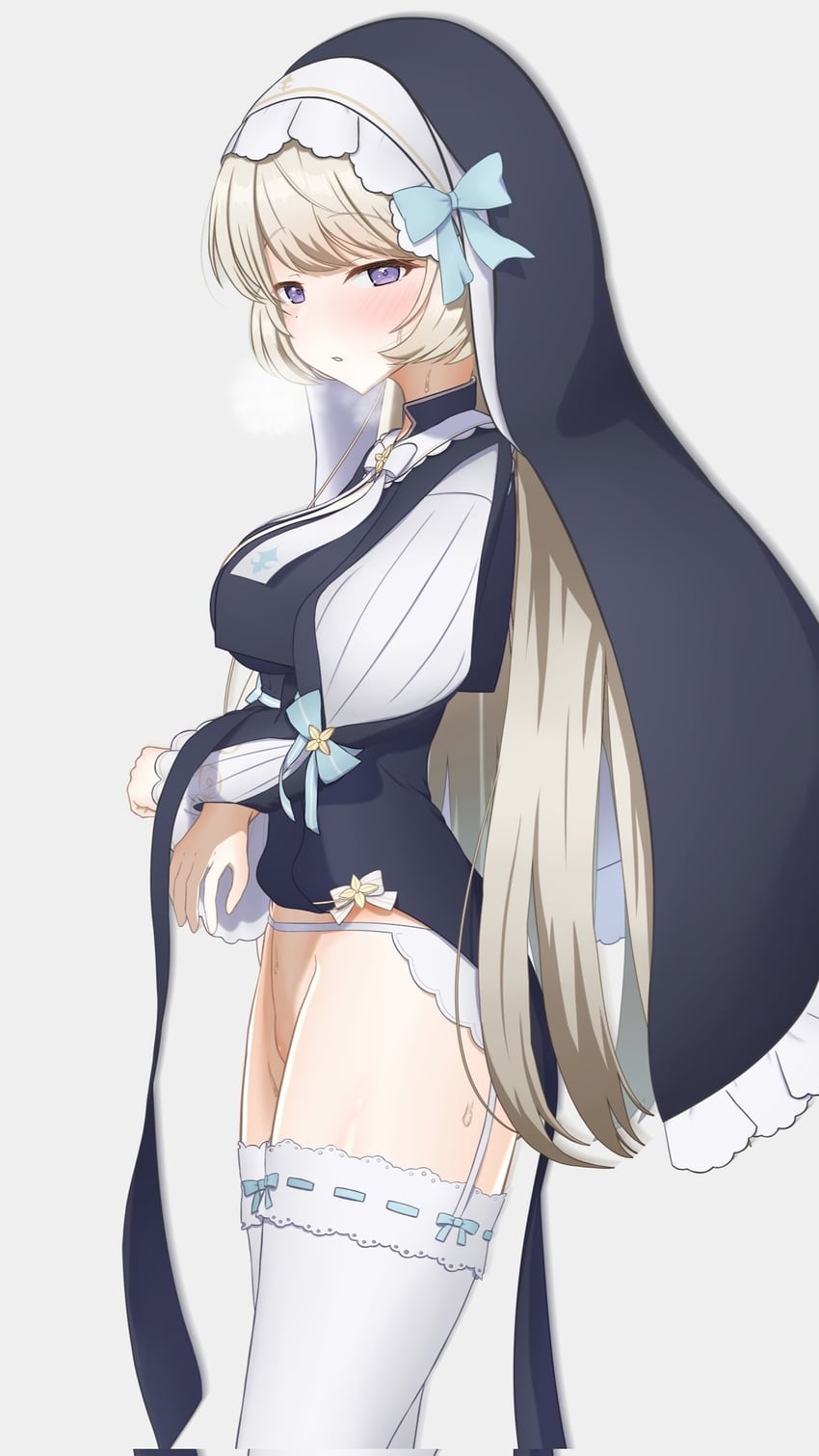 Muv-Luv、Muv-Luv Girls Garden、多萝西娅·柯克兰 1名女孩 金发 脸红 乳房 吐息