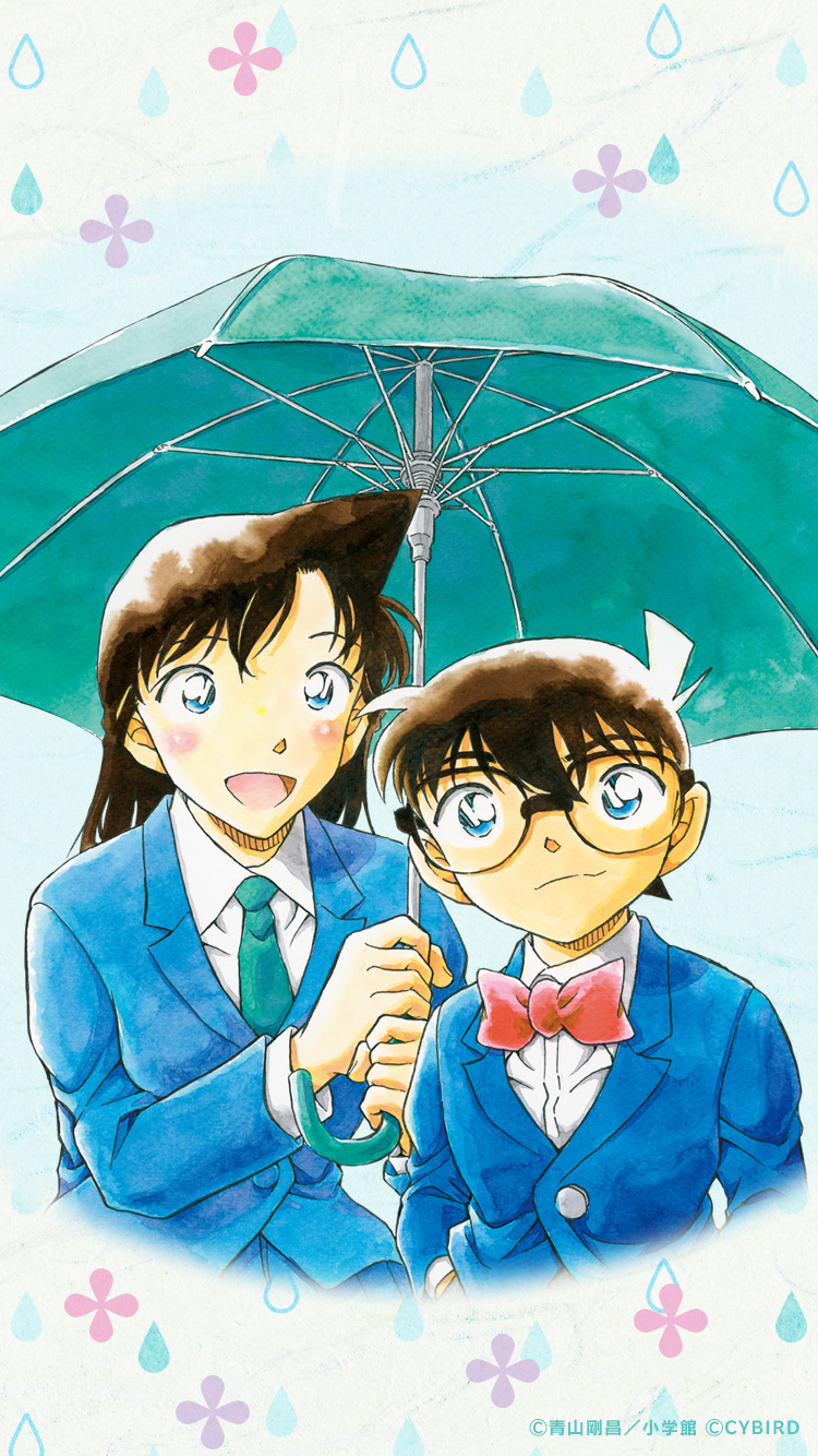 名侦探柯南、江户川柯南、毛利兰 1名男孩 1名女孩 :D 黑发 西装外套