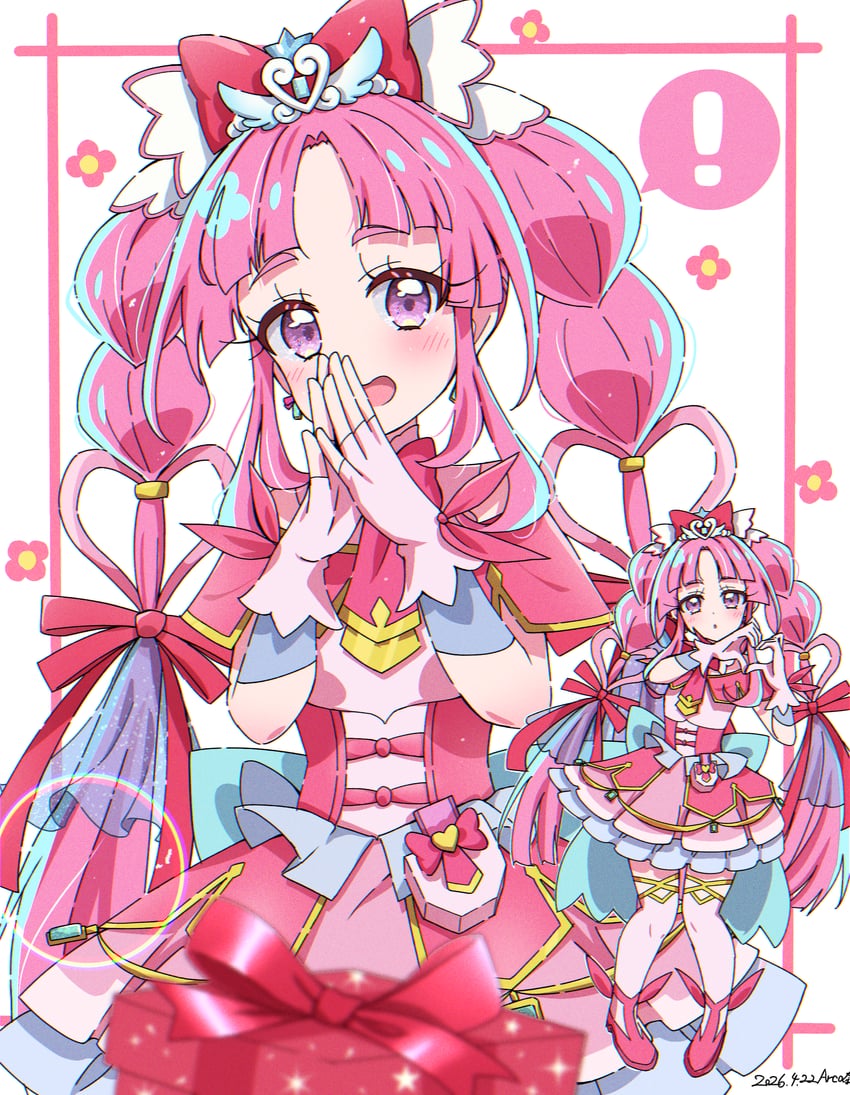 名侦探光之美少女、光之美少女、神秘天使 ! 1名女孩 脸红 蝴蝶结 有日期