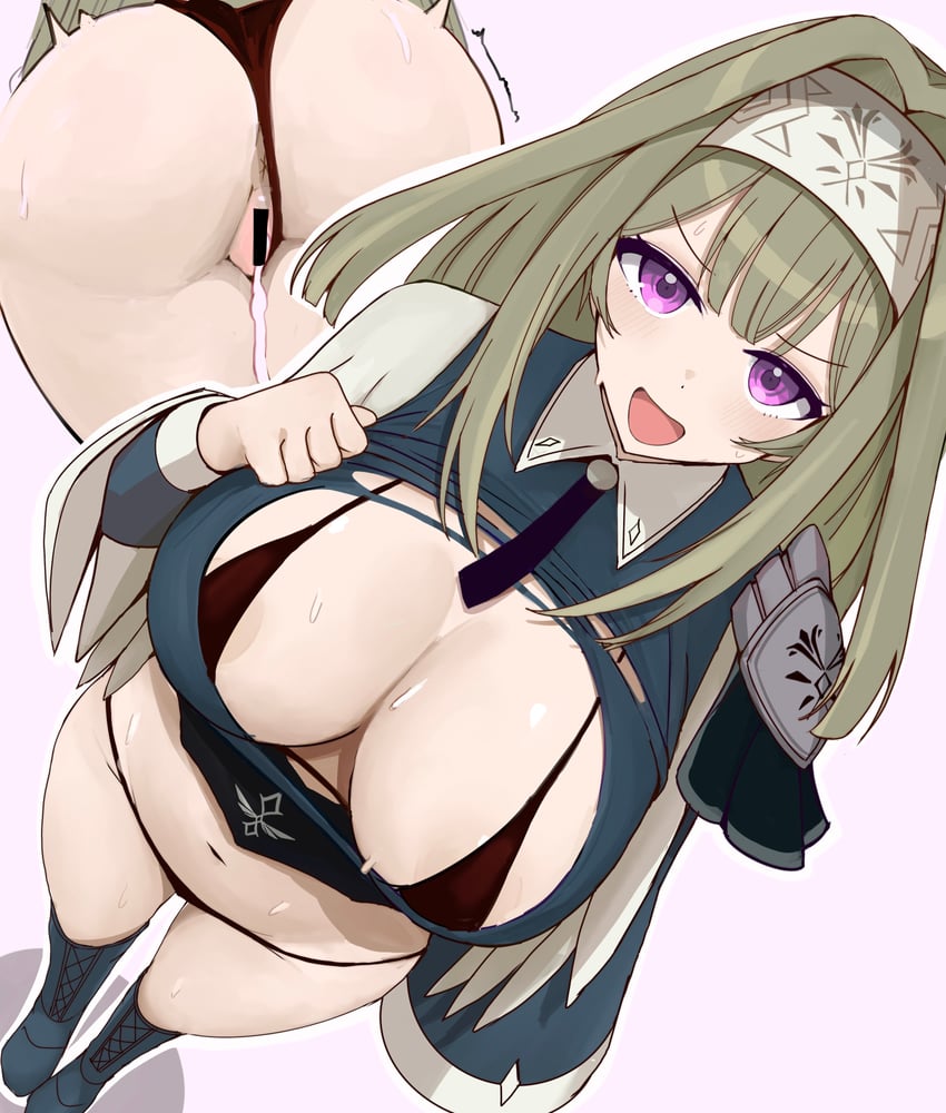 游戏王、驱魔修女 伊莲 1名女孩 肛门 露肛门 露乳晕 铠甲