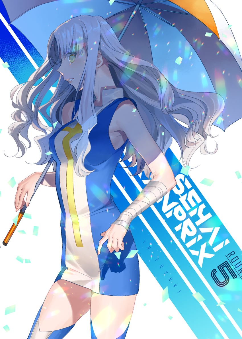 Fate/hollow ataraxia、Fate系列、卡莲·奥尔黛西亚 1名女孩 替换服装 包扎的手臂 绷带 露肩
